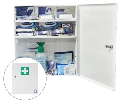 Produktbild von Gramm Medical Metall-Branchenschrank LEBENSMITTEL