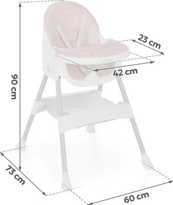 Obrázek produktu pro Ricokids Mani židle na krmení růžová