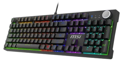 Produktbild von MSI FORGE GK320 RED, Kabelgebunden, USB, Mechanischer Switch, QWERTY, RGB-LED, Schwarz
