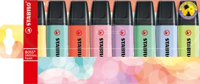 Produktbild von STABILO BOSS ORIGINAL Pastel Textmarker farbsortiert, 8 St.
