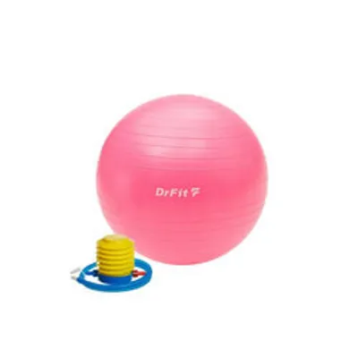 Zdjęcie produktu dla DrFit Gym ball piłka rehabilitacyjna z pompką ø 45 różowa