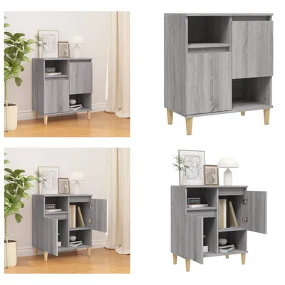 Produktbild von vidaXL Sideboard Grau Sonoma 60x35x70 cm Holzwerkstoff - Sideboard - Sideboards - Schrank - Lagerschrank
