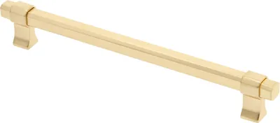 Produktbild von GTV - Möbelgriff IMPERIAL | Griff Griffe Möbelgriffe | Lange 22,6 cm| Bohrlochabstand 19,2 cm |ZnAl |Gold gebürstet
