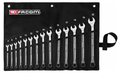Image de Jeu de 14 clés mixtes 441XL OGV Grip en trousse textile - FACOM 441.JV14GRPPB