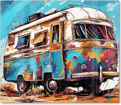 Produktbild von DEQORI Herdabdeckplatte Glas 1-tlg 'Wüstenroadtrip' Abdeckplatte Küche Glaskeramikkochfeld Herd