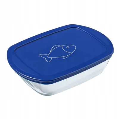 Image de Pyrex Cook & Store Bocal de conservation résistant au four 23x15 cm Capacité : 1,2 L bleu