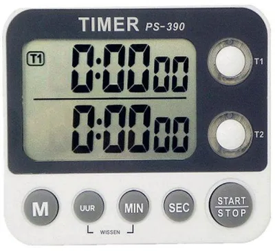 Immagine prodotto di Timer digitale con ampio schermo LCD - Design magnetico - Funzioni di allarme e cronometro regolabili - Funzione di avviso di inizio e fine tempo - Ideale per riunioni, lezioni e allenamenti sportivi