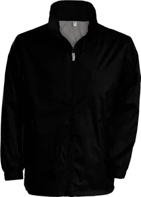 Produktbild von Kariban Herren Windbreaker Herbst Jacke Übergangsjacke Regenjacke, Größe:3XL, Farbe:Schwarz