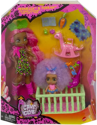 Obrázok produktu pre Zábavná hracia súprava Cave Club Wild s 2 bábikami a príslušenstvom, pre deti od 4 rokov