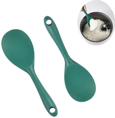 Produktbild von Silikonische Rijstlöffel - 2 Stück - Servierlöffel - Rijstlöffel - Antihaftbeschichtete Rijstkuchengeschirr