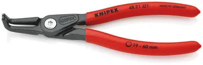 Produktbild von Knipex 48 21 J21, Sicherungsringzange, Chrom-Vanadium-Stahl, Kunststoff, Rot, 165 mm, 175 g