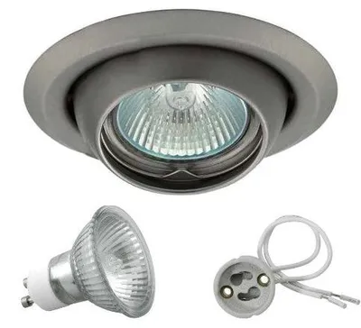 Produktbild von Starlicht Halogen Einbaustrahler Set 230V GU10 – schwenkbar „Saturn“ – Chrom gebürstet