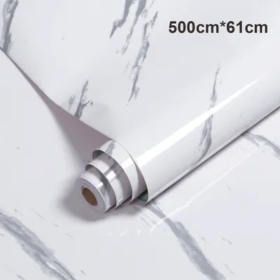 Produktbild von Klebefolie Möbelfolie Vinyl Selbstklebende Tapete Küche Aufkleber Folie Wasserdicht 1-Rolle(500*61CM)