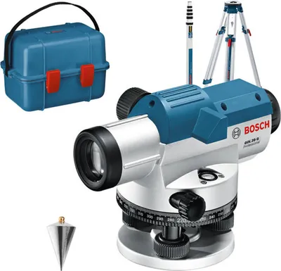 Produktbild von Optisches Nivelliergerät GOL 20 G, mit Baustativ BT160, Messstab GR 500