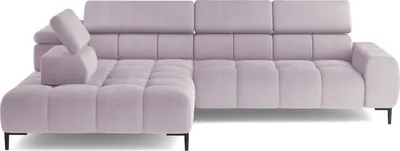 Produktbild von DomoHome Ecksofa PLAZA-L Stoff SOLAR Eckcouch Inkl. Mit Bequemer, Flauschiger Rückenlehne / Longchair Links / Industrial Style / L-Form Links | 300x99x216 cm | PULVERPINKEL