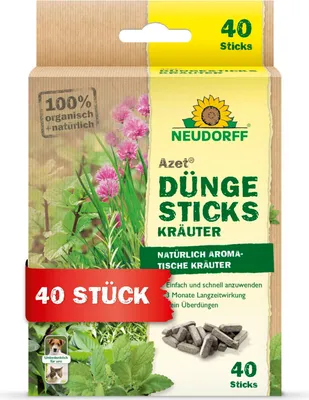 Produktbild von Neudorff Azet DüngeSticks für Kräuter - 40 Stück