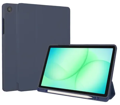 Imagen del producto de Funda Smart de Silicona tipo Libro para Samsung Galaxy Tab A11 Plus / A9 Plus - Azul oscuro