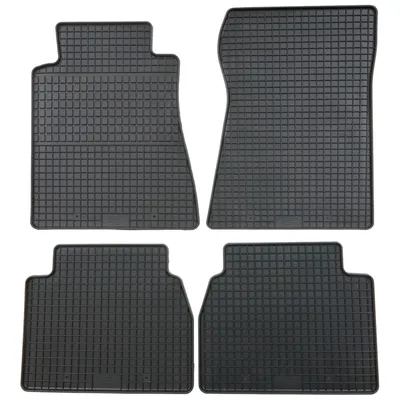 Produktbild von für Mercedes E-Klasse 190-190E ab 1982-1993 Passform PETEX Gummimatten 4-teilig schwarz Allwettermatten Gummifußmatten