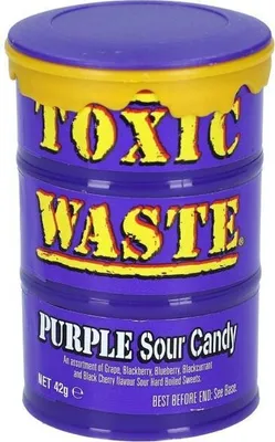 Produktbild von Toxic Waste - Purple Sour Candy 42g