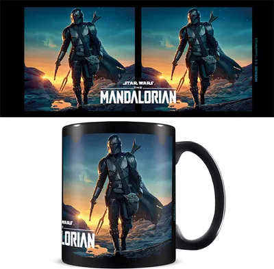 Produktbild von Star Wars - Lizenz Tassen 3D - The Mandalorian -  Nightfall - black