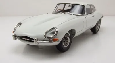 Produktbild von Kyosho 8954W Jaguar E-Type RHD 1961 weiß 1:18