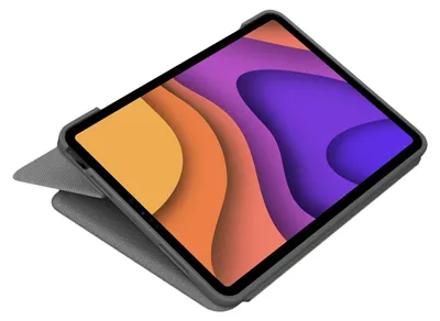 Productafbeelding van Logitech 920-009956 Logitech FOLIO TOUCH tablet-toetsenbord, grijs, geschikt voor: Apple iPad Air 4e generatie (2020), Apple iPad Air 5e generatie (2022), Apple iPad Air 11" (M2), Apple iPad Air 11" (M3)
