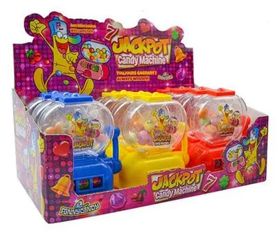 Zdjęcie produktu dla Zabawny automat na cukierki Candy Jackpot (12 elementów)