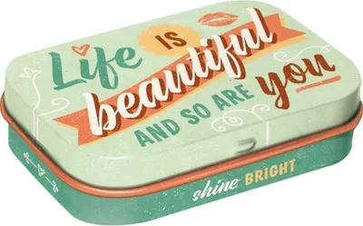 Produktbild von Nostalgic-Art - Pillendose - Life is beautiful ...