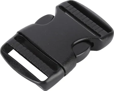 Obrázek produktu pro 5 ks rychloupínacích spon, plastové dvojité nastavitelné spony na popruhy, náhradní díly pro batohy, černé, pro popruhy o šířce 38 mm