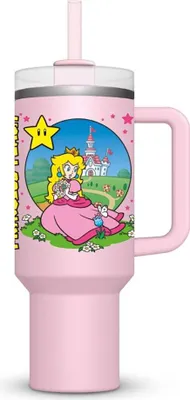 Zdjęcie produktu dla Pyramid Peach Super Mario 1.2l Metalowy Kubek Różowy Jeden Rozmiar
