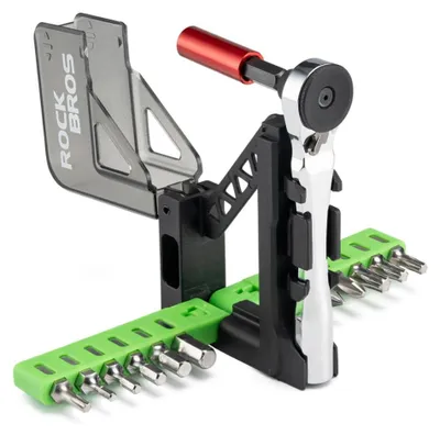 Obrázek produktu pro Sada nářadí na kolo Rockbros Mini Ratchet, zelená