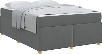 Immagine prodotto di Struttura del letto Grigio scuro 140 x 200 cm Tessuto