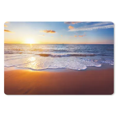 Produktbild von MuchoWow® Schreibtischunterlage Strand - Meer - Sonne - Horizont 60x40 cm - XXL Mauspad - Großes Mauspad