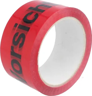 Produktbild von tecuro Paketklebeband Vorsicht Glas , 50 mm x 66 m, leise abrollbar