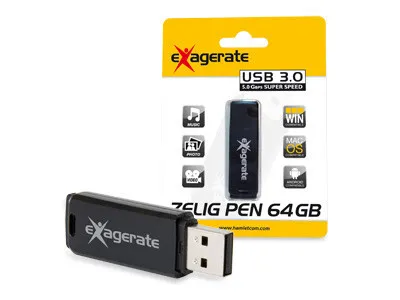 Image de Hamlet 64 Go Clé USB 3.0 USB Type-A 3.2 Gen 1 (3.1 Gen 1) Noire