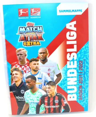 Produktbild von Topps Match Attax Extra Bundesliga Karten Saison 2021/2022 - 1 Sammelmappe Sammelkarten