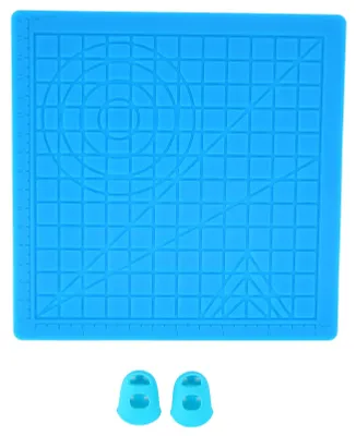 3D-Penmat aus Silikon mit Skalenlineal und Schablonen