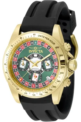 Obrázek produktu pro Invicta Speedway 50873 Pánské Hodinky - Quartz Hnutí - Nerezová Ocel s Zeleným Ciferníkem - 39 mm