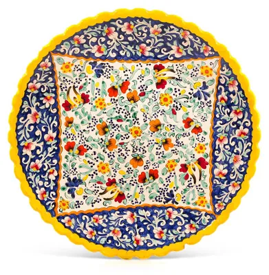 Produktbild von Lagan - KaraKalam KR4, Rischtan Keramik, Ø 42 cm Teller Handarbeit