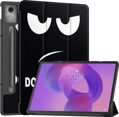 Produktbild von Lenovo Idea Tab Pro Hülle - Coverup Tri-Fold Ständer Klapphülle mit Schlaf/Wach-Funktion - Don't Touch
