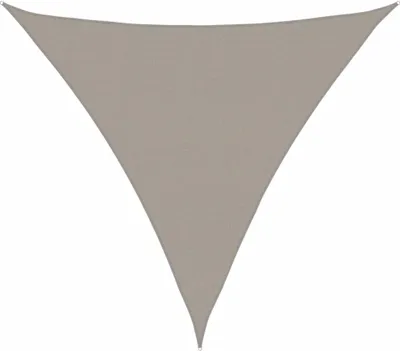 Image de vidaXL Voile d'ombrage 160 g/m² Triangulaire Gris clair 5x5x5 m HDPE