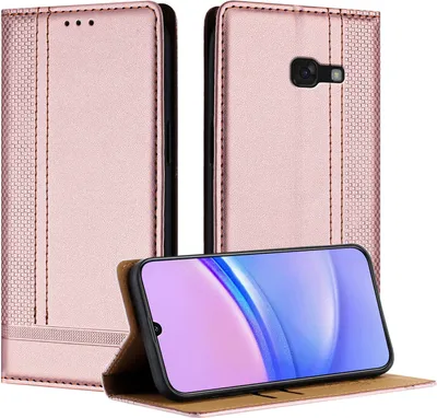 Obrázek produktu pro Pouzdro pro Samsung Galaxy A5 2017 kožené flipové pouzdro s funkcí stojánku Růžový