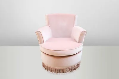 Produktbild von Casa Padrino Luxus Art Deco Lounge Sessel Rose - Jugendstil Belle Epoche - 77 x 86 x 76 cm
