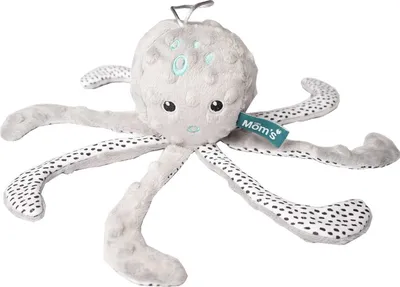 Obrázek produktu pro Hencz Toys Edukační hračka šustík Chobotnice - minky šedá
