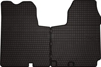 Immagine prodotto di Tappetini auto in gomma adatto per Nissan Primastar (2001-2014, furgone) neri, set 2 pz, con fissaggi