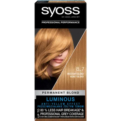Image de Coloration permanente pour femmes 50 - 8-7 Honey Blond - Syoss