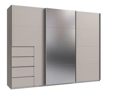 Produktbild von Schwebetürenschrank >BALI< in KASCHMIR / SPIEGEL - 270x208x64cm (BxHxT)