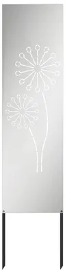 Obrázok produktu pre vidaXL Záhradná zástena strieborná 32 x 140 cm Pozinkovaná oceľ