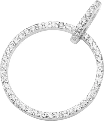 Produktbild von Charm Giorgio Martello Milano Anhänger Kreis mit Zirkonia, Silber 925 Weiss Onesize