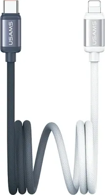 Immagine prodotto di Kabel Usams Serie Bicolor Sj757 Pd 30W Usb-C/Lightning 1.2M Czarno Biały